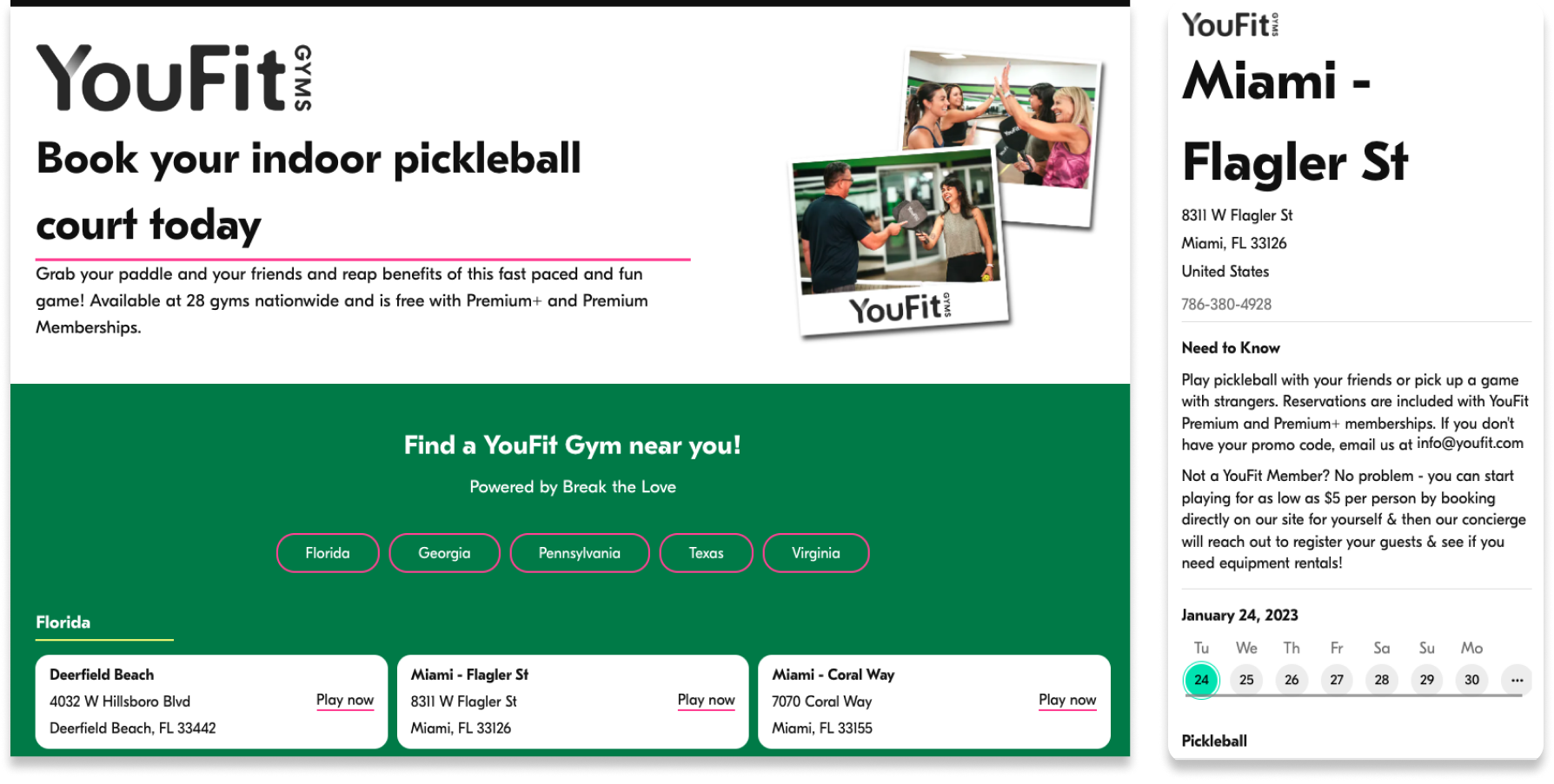 YouFit BreakOS organizations demo